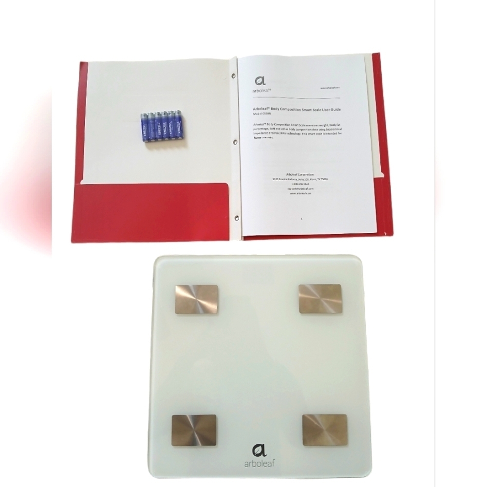 Arboleaf Smart Body Scale with Red Folder - Picture 1 of 2